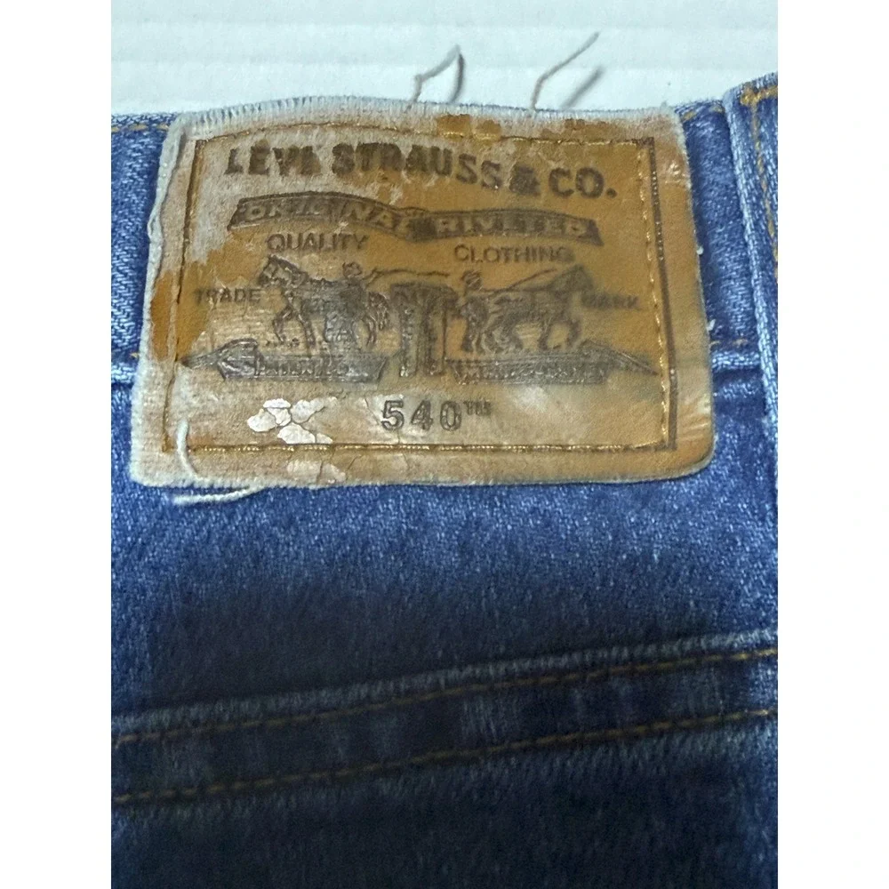 LEVI'S 540 - Men's Vintage 1999 Orange Tab Relaxed USA Denim‎ Blue Jeans - 36x29